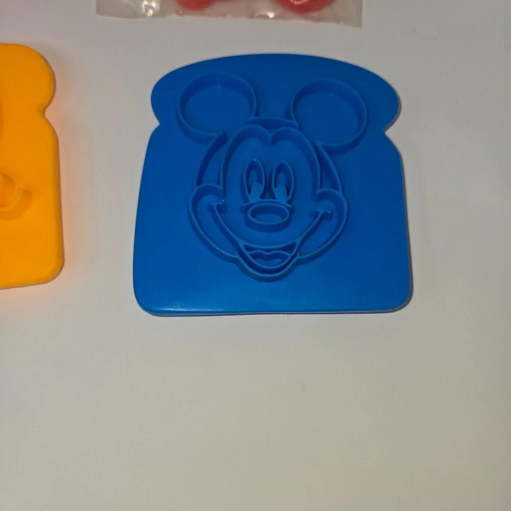 Mickey Mouse Vintage Popsicle Mold Cookie Cutter Sandwich Press Lot of 5 Disney